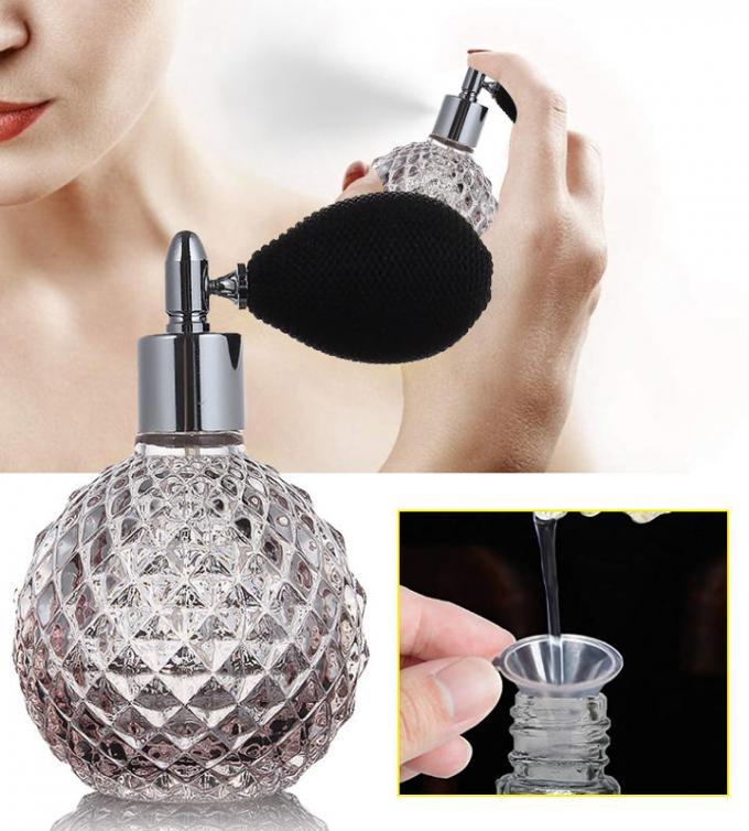 بطری اسپری عطر شیشه ای 100 میلی لیتری ظروف آرایشی و بهداشتی طراحی کیسه هوا 8