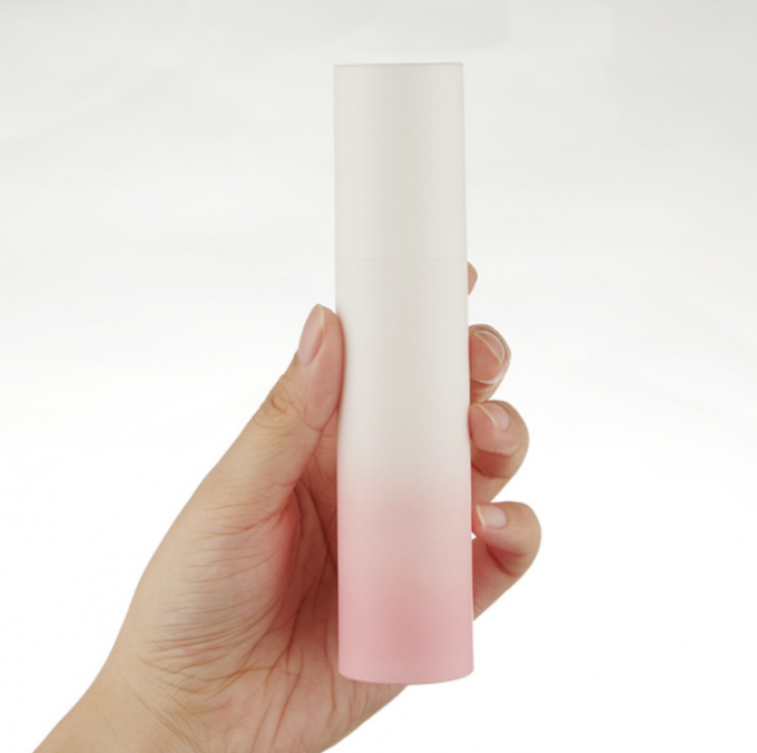 اسپری لوسیون بدون هوا مات اسپری ظروف آرایشی پلاستیکی گرادیان 50 گرمی 3.3*14.5 سانتی متر 3