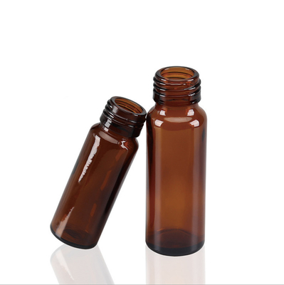 Brown Amber Boston Oral Liquid Syrup Round Glass Bottle 20ml 100ml With Screw Cap