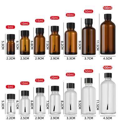 Gel Nail Polish Bottle With Brush Caps 50ml 100ml 15ml Essential Oil Bottle