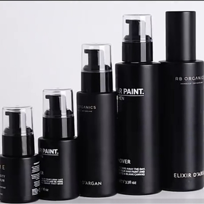 5000pcs Airless Black Glass Lotion Bottle Serum 150ml With Pump Sprayer