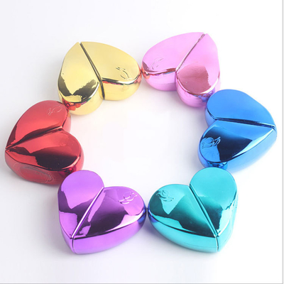 Cosmetic Heart Shaped Perfume Pocket Spray Bottle ODM 20ml Blue Purple