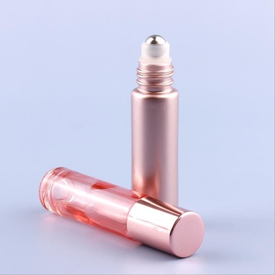 5ml Glass Cosmetic Containers Rose Gold Roller Bottles Hot Stamping