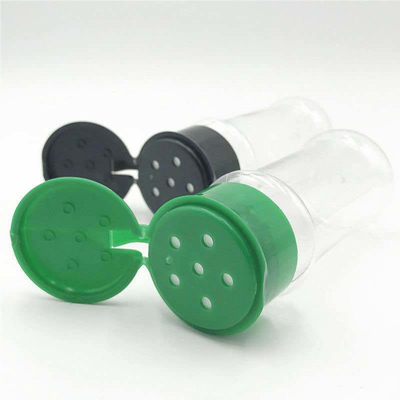 3.5oz Clear Plastic Spice Shakers Jars Dustproof Waterproof for Salt And Pepper