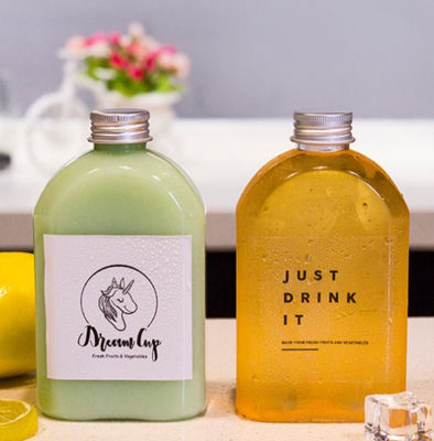 Good price بطری آب مستطیل شکل شفاف دم سرد 50 تا 500 میلی لیتر PETG آنلاین