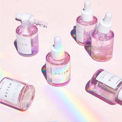 Good price بطری قطره‌انداز شیشه‌ای کهربایی شفاف آبی 1 اونس درپوش ضد شوک ضد کودک آنلاین