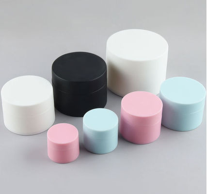 Good price ظروف آرایشی پلاستیکی کرم PP 4 اونس شیشه دوجداره 7.4*5.1 سانتی متر آنلاین