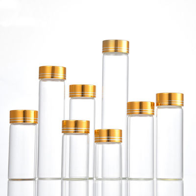 Good price بطری‌های شیشه‌ای کریستال Mini Wishing استوانه‌ای 30 تا 150 میلی‌لیتری با درپوش پیچی آنلاین