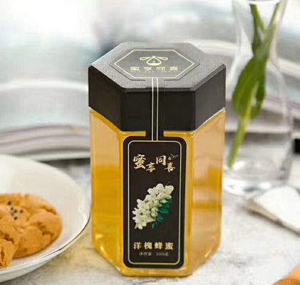 Good price 180 میلی لیتر 215 میلی لیتر شیشه شش گوش پلاستیکی شفاف برای بازیافت بسته بندی مواد غذایی آنلاین