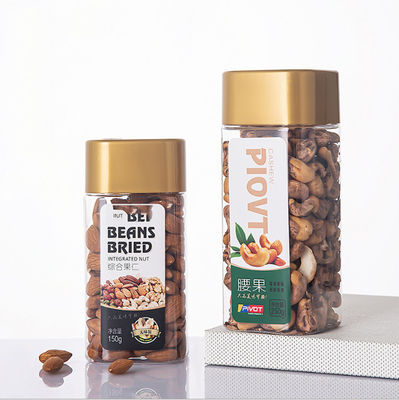 Good price ظروف ذخیره سازی پلاستیکی شفاف مربعی 2.4 اینچی 250 گرمی میوه خشک ضد رطوبت مواد غذایی اوقات فراغت آنلاین